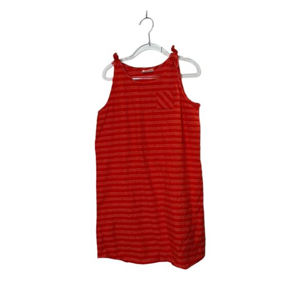 Hanna Andersson Red & White Stripe Knot Tank Dress GIrl's Size 12 - Picture 1 of 8